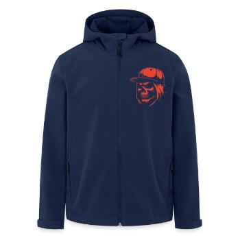 Crâne cool avec cheveux longs et casquette de baseball - Veste softshell homme en polyester recyclé Stanley/Stella - marine - Devant - AI Model Male 185 light (185cm)