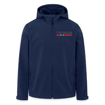 Tromsø Norwegen - Recycelte Männer Softshell-Jacke von Stanley/Stella - Navy - Vorne - AI Model Male 185 light (185cm)