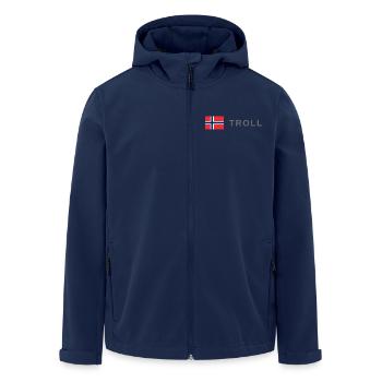 Troll - Veste softshell homme en polyester recyclé Stanley/Stella - marine - Devant - AI Model Male 185 light (185cm)