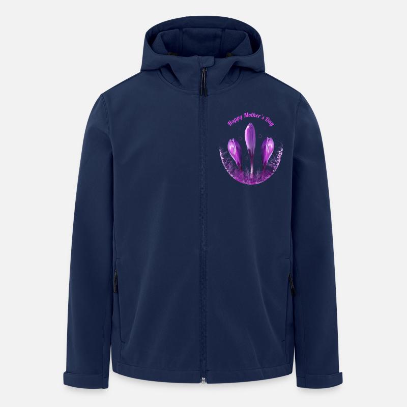Crocus Fête des Mères - Veste softshell homme en polyester recyclé Stanley/Stella - marine