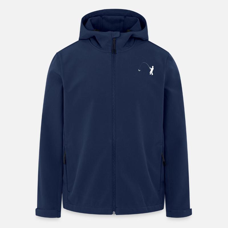 Angler Evolution Pocket Geschenkidee - Recycelte Männer Softshell-Jacke von Stanley/Stella - Navy