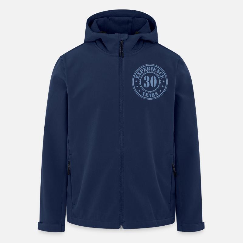 30 ans d’expérience - Veste softshell homme en polyester recyclé Stanley/Stella - marine