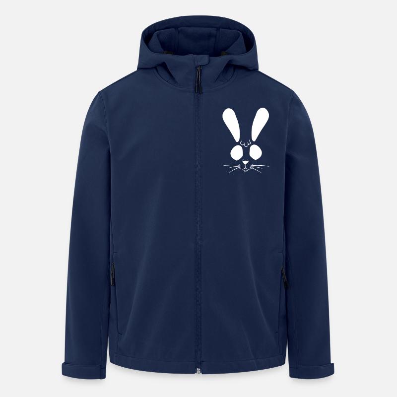 Lapin Lapin Lapin de Pâques - Veste softshell homme en polyester recyclé Stanley/Stella - marine