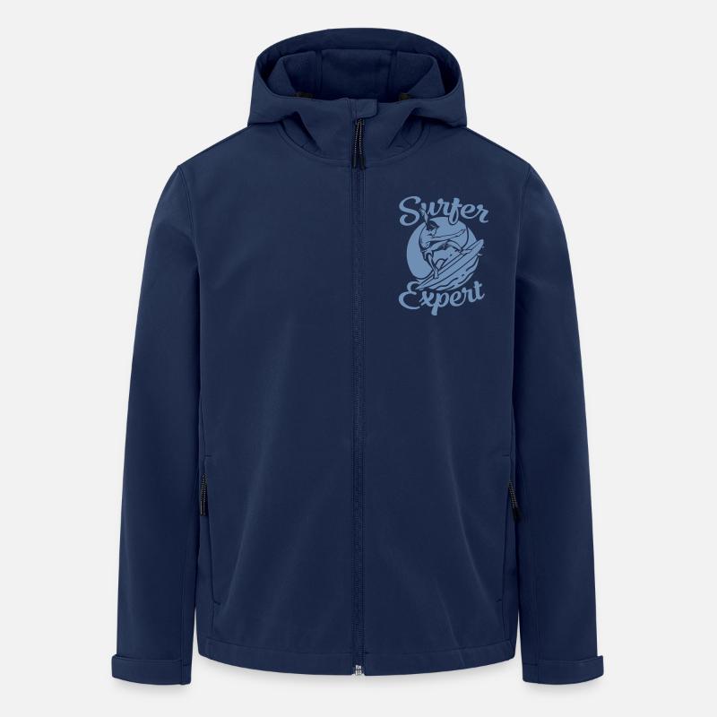 Surfer Design Surfer Expert Surfboard - Men’s Recycled Softshell Jacket by Stanley/Stella - navy