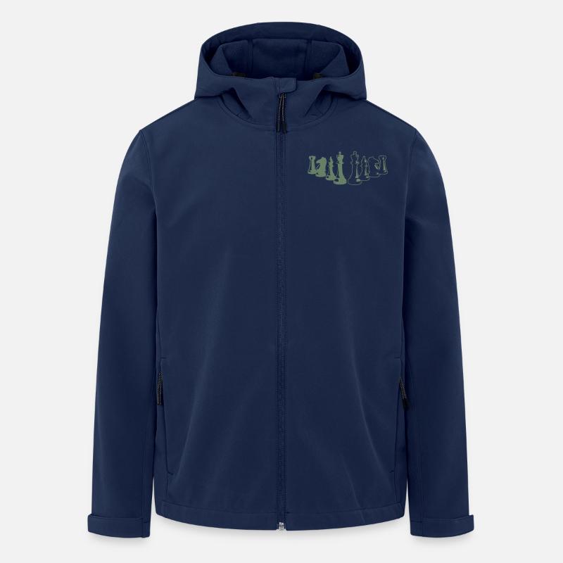 Idées cadeaux pour joueurs d’échecs Échecs - Veste softshell homme en polyester recyclé Stanley/Stella - marine