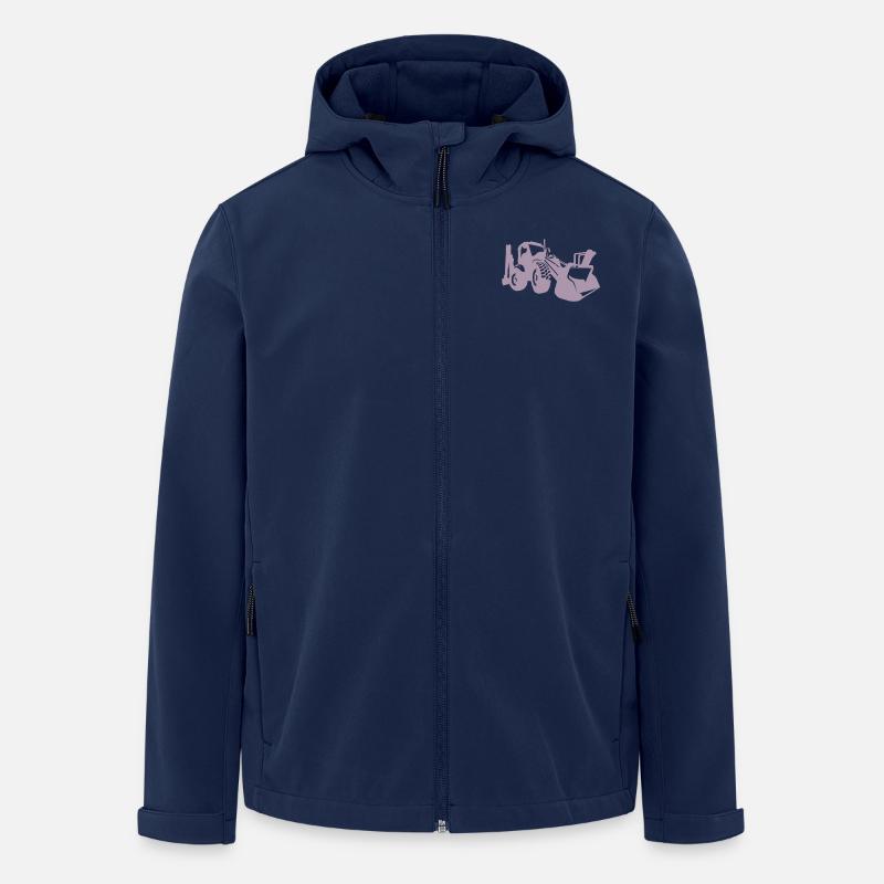 Baggerfahrer Radlader Bagger - Recycelte Männer Softshell-Jacke von Stanley/Stella - Navy