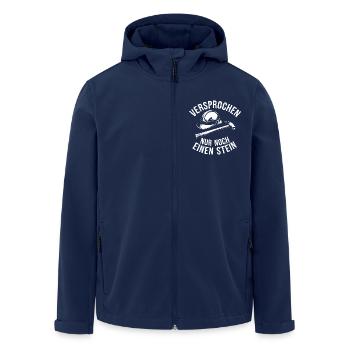 Geologenhelm Geologenhammer Geologenspruch - Recycelte Männer Softshell-Jacke von Stanley/Stella - Navy - Vorne - AI Model Male 185 light (185cm)