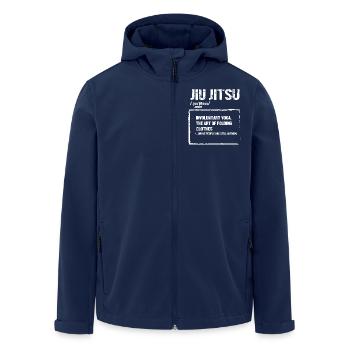 Jiu Jitsu Self Defense - Men’s Recycled Softshell Jacket by Stanley/Stella - navy - Front - AI Model Male 185 light (185cm)