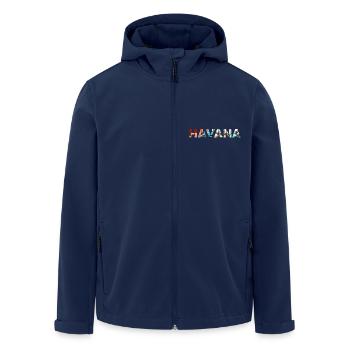 Havana Cuba - Men’s Recycled Softshell Jacket by Stanley/Stella - navy - Front - AI Model Male 185 light (185cm)