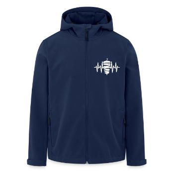 Kebab Grill Heartbeat - Veste softshell homme en polyester recyclé Stanley/Stella - marine - Devant - AI Model Male 185 light (185cm)