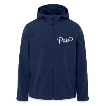 Pott Herzschlag Ruhrpott Liebe - Recycelte Männer Softshell-Jacke von Stanley/Stella - Navy - Vorne - AI Model Male 185 light (185cm)