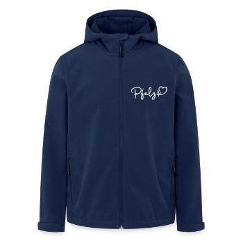 Pfalz Herzschlag - Recycelte Männer Softshell-Jacke von Stanley/Stella - Navy - Vorne - AI Model Male 185 light (185cm)