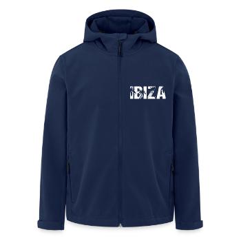 Ibiza Palmen - Recycelte Männer Softshell-Jacke von Stanley/Stella - Navy - Vorne - AI Model Male 185 light (185cm)