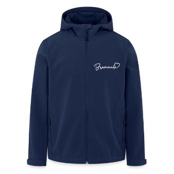 Bremen Herzschlag Hansestadt Bremen - Recycelte Männer Softshell-Jacke von Stanley/Stella - Navy - Vorne - AI Model Male 185 light (185cm)