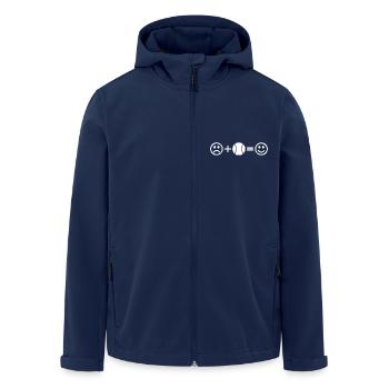 Tennis Smileys - Recycelte Männer Softshell-Jacke von Stanley/Stella - Navy - Vorne - AI Model Male 185 light (185cm)