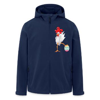 Easter rooster - Men’s Recycled Softshell Jacket by Stanley/Stella - navy - Front - AI Model Male 185 light (185cm)