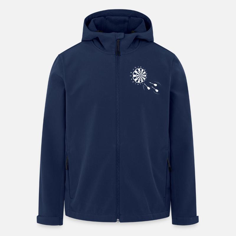 Jeu de fléchettes - Veste softshell homme en polyester recyclé Stanley/Stella - marine