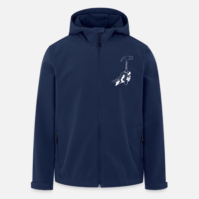 Carpenter hammer gift ideas - Men’s Recycled Softshell Jacket by Stanley/Stella - navy