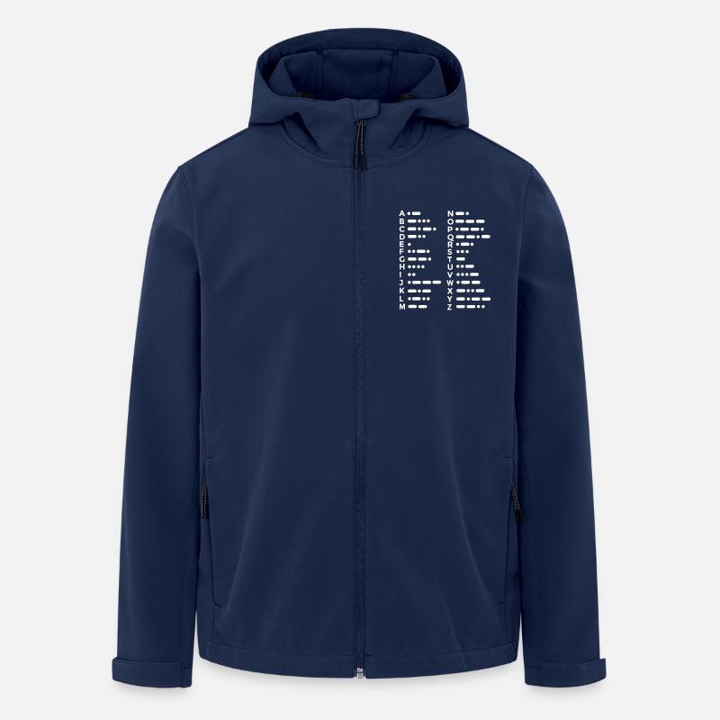 Morse Alphabet - Recycelte Männer Softshell-Jacke von Stanley/Stella - Navy