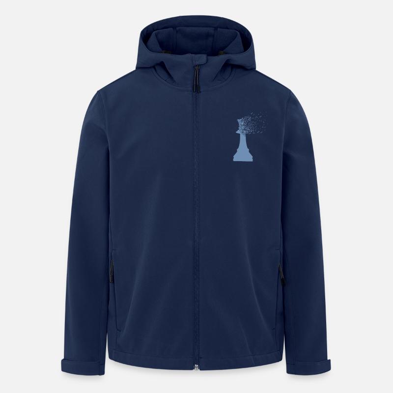 Chess queen king dispersion - Recycelte Männer Softshell-Jacke von Stanley/Stella - Navy