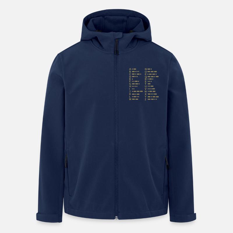 Morse Alphabet - Recycelte Männer Softshell-Jacke von Stanley/Stella - Navy