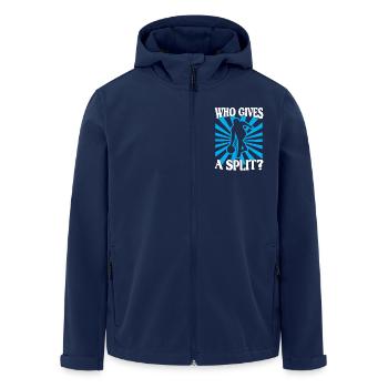 Bowling Kegel Spruch Who gives a Split - Recycelte Männer Softshell-Jacke von Stanley/Stella - Navy - Vorne - AI Model Male 185 light (185cm)