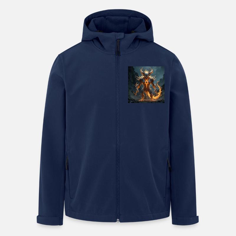 Hellius - Recycelte Männer Softshell-Jacke von Stanley/Stella - Navy