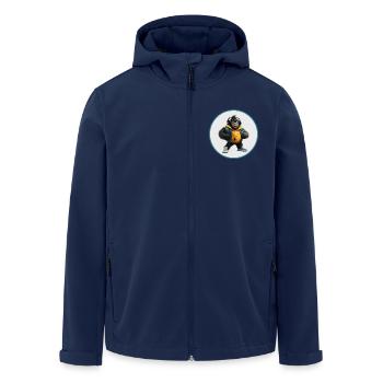 Gorilla - Recycelte Männer Softshell-Jacke von Stanley/Stella - Navy - Vorne - AI Model Male 185 light (185cm)