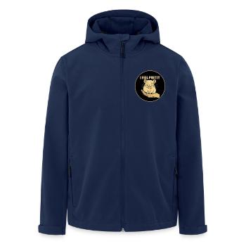 I Feel Pretty Chinchilla - Recycelte Männer Softshell-Jacke von Stanley/Stella - Navy - Vorne - AI Model Male 185 light (185cm)