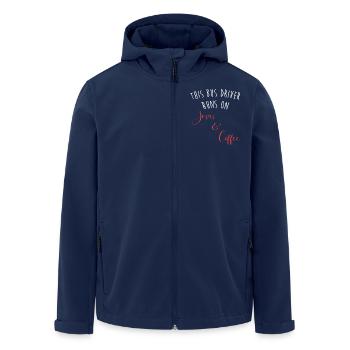 Schulbusfahrer Schulbus - Recycelte Männer Softshell-Jacke von Stanley/Stella - Navy - Vorne - AI Model Male 185 light (185cm)