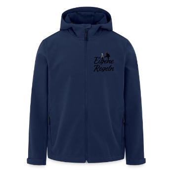 Vater und Kind Silhouette - Recycelte Männer Softshell-Jacke von Stanley/Stella - Navy - Vorne - AI Model Male 185 light (185cm)