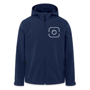 Fotografie Kamera Logo Fotografen Mütze - Recycelte Männer Softshell-Jacke von Stanley/Stella - Navy - Vorne - AI Model Male 185 light (185cm)