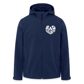 Rad Grandad - Vintage Heart (Custom Color) - Men’s Recycled Softshell Jacket by Stanley/Stella - navy - Front - AI Model Male 185 light (185cm)