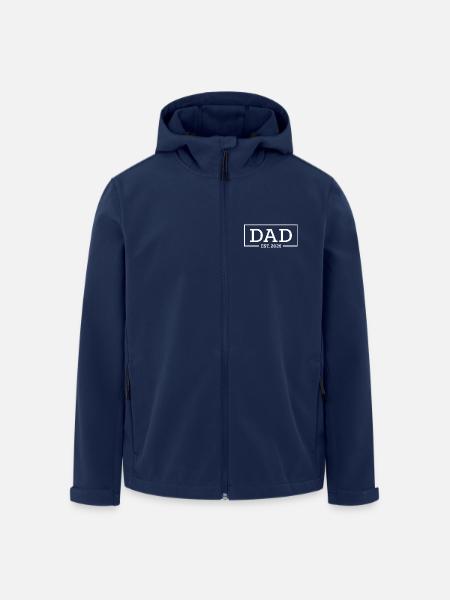 Papa 2026 Shirt – New Dad Geschenk zur Geburt - Recycelte Männer Softshell-Jacke von Stanley/Stella - Navy