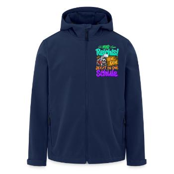 Einschulung Feuerwehr - Recycelte Männer Softshell-Jacke von Stanley/Stella - Navy - Vorne - AI Model Male 185 light (185cm)