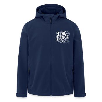 Leben Liebe Line Dance Tanzen Tanzsport - Recycelte Männer Softshell-Jacke von Stanley/Stella - Navy - Vorne - AI Model Male 185 light (185cm)
