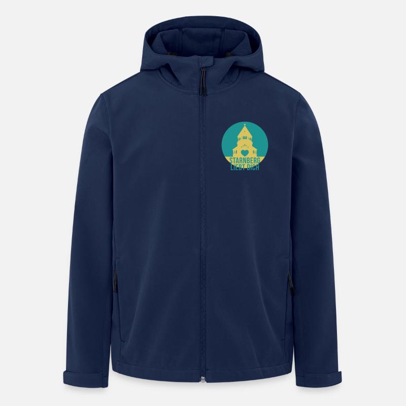 Starnberg liebt dich - Recycelte Männer Softshell-Jacke von Stanley/Stella - Navy