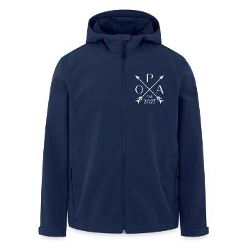 Befördert Zum Opa est. 2027 Stolzer Opa 2027 - Recycelte Männer Softshell-Jacke von Stanley/Stella - Navy - Vorne - AI Model Male 185 light (185cm)