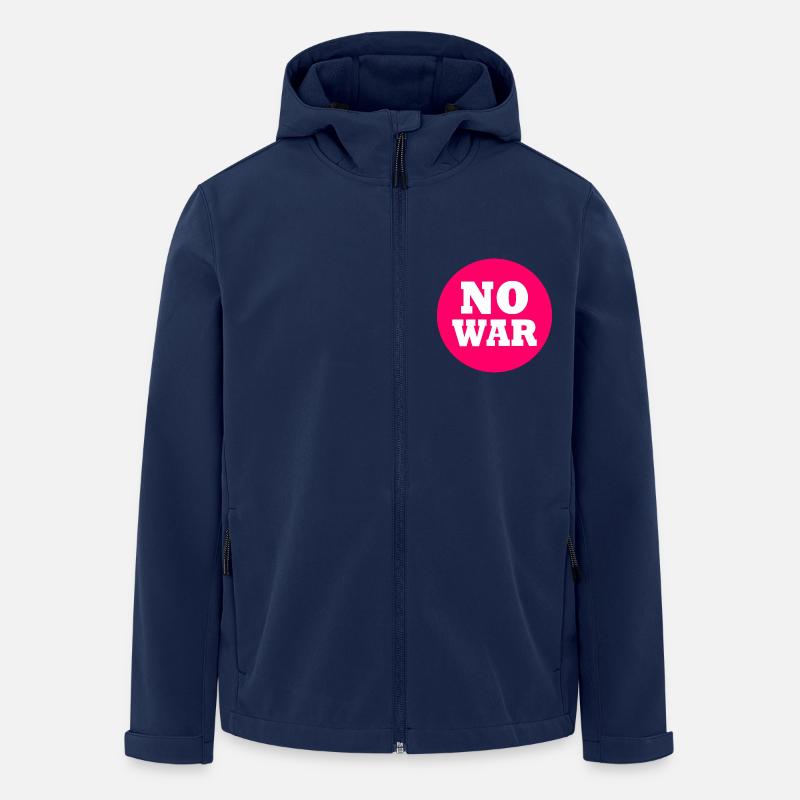 No war - Recycelte Männer Softshell-Jacke von Stanley/Stella - Navy