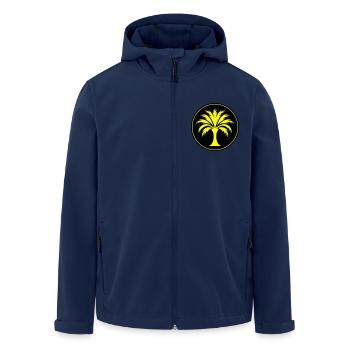 Palme Symbol - Recycelte Männer Softshell-Jacke von Stanley/Stella - Navy - Vorne - AI Model Male 185 light (185cm)