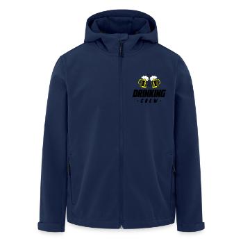 Boire de la bière Crew - Veste softshell homme en polyester recyclé Stanley/Stella - marine - Devant - AI Model Male 185 light (185cm)