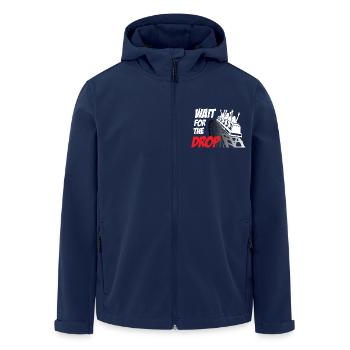 Wait For The Drop Roller Coaster - Recycelte Männer Softshell-Jacke von Stanley/Stella - Navy - Vorne - AI Model Male 185 light (185cm)
