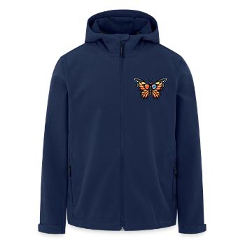 Papillon Bande dessinée cool - Veste softshell homme en polyester recyclé Stanley/Stella - marine - Devant - AI Model Male 185 light (185cm)