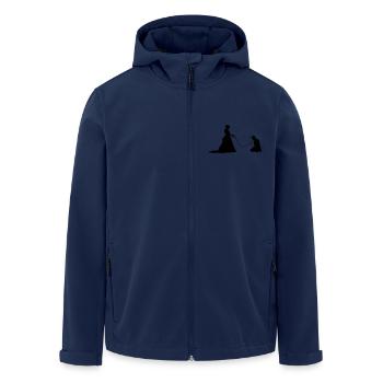 Ehepaar Hochzeit Lustig - Recycelte Männer Softshell-Jacke von Stanley/Stella - Navy - Vorne - AI Model Male 185 light (185cm)