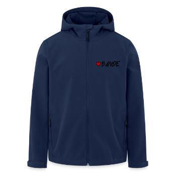 Bande Herz - Recycelte Männer Softshell-Jacke von Stanley/Stella - Navy - Vorne - AI Model Male 185 light (185cm)