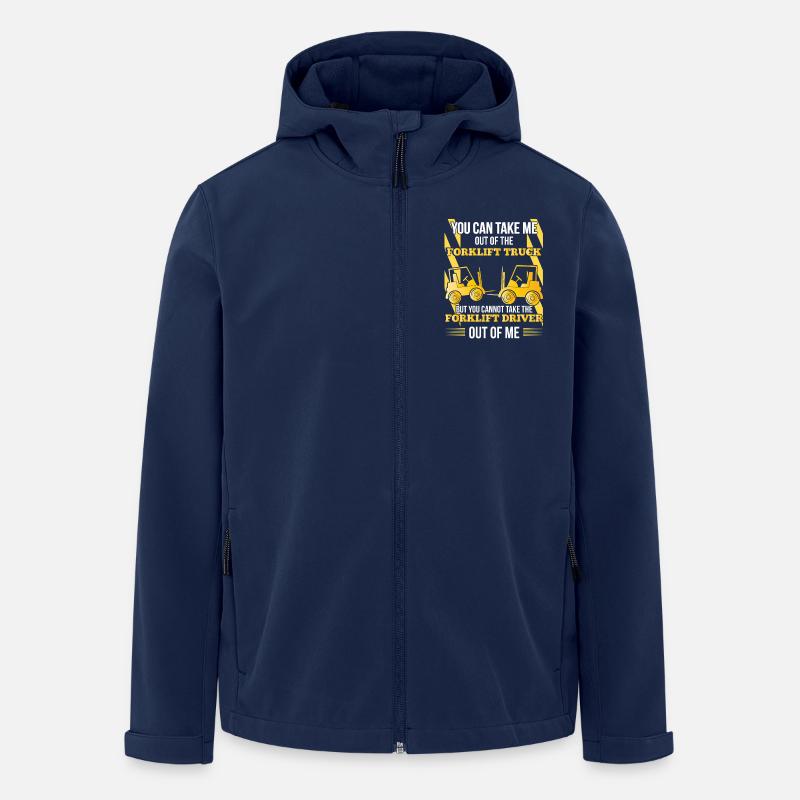 Gabelstaplerfahrer Spruch lustig Lager Logistik - Recycelte Männer Softshell-Jacke von Stanley/Stella - Navy