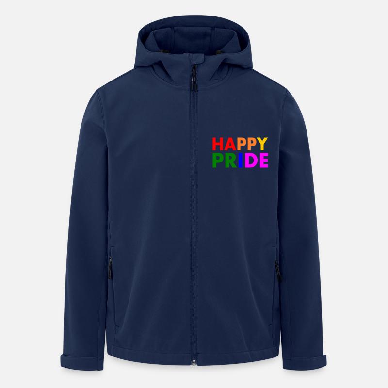 Happy pride - Recycelte Männer Softshell-Jacke von Stanley/Stella - Navy