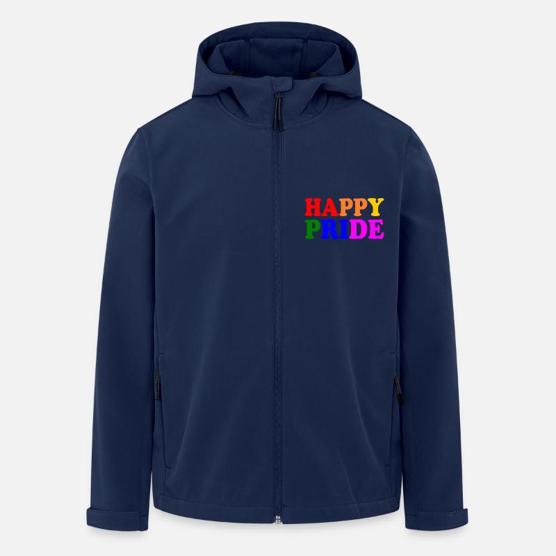 Happy pride - Recycelte Männer Softshell-Jacke von Stanley/Stella - Navy
