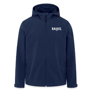 Kassel Original - Recycelte Männer Softshell-Jacke von Stanley/Stella - Navy - Vorne - AI Model Male 185 light (185cm)