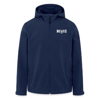 Neuss Original - Recycelte Männer Softshell-Jacke von Stanley/Stella - Navy - Vorne - AI Model Male 185 light (185cm)